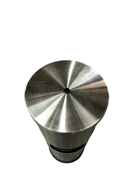 Stainless Steel Wipe Dispenser Stand with Built-In Trash Can