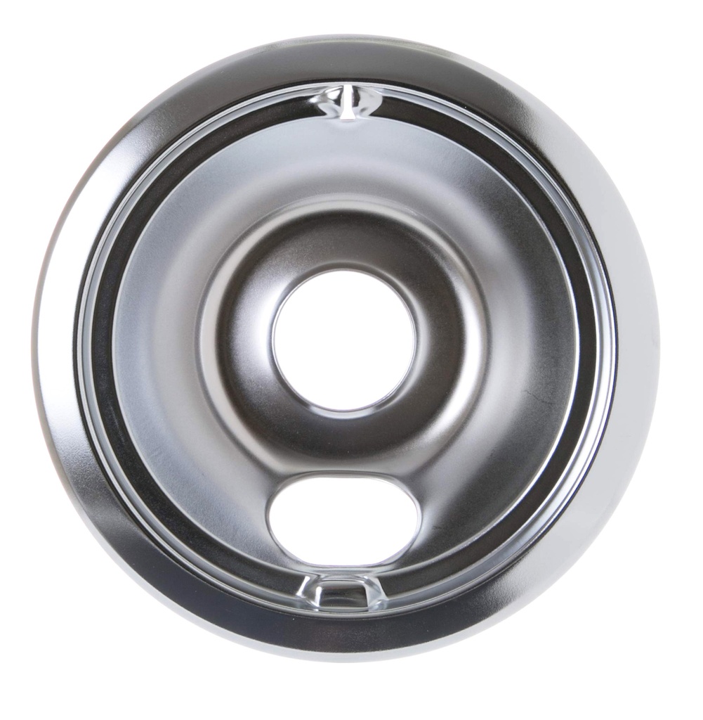 6in Universal Raised Notch Drip Pan, 6 Ea/Pk