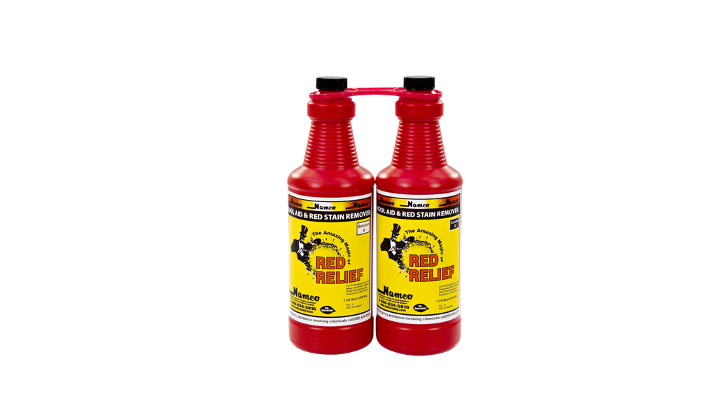 Red Relief Stain Remover, Quart, 2 Bottle Pack