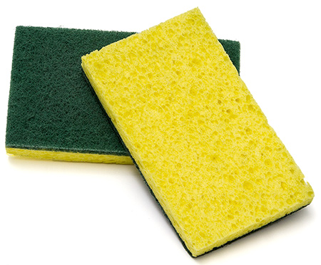 Sponge Scrubber, 5 Pk