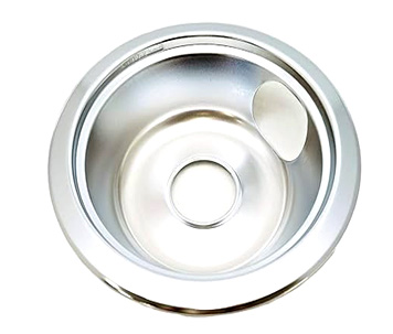 [4034] 6in GE Deep Dish Drip Pan, 6 Ea/Pk