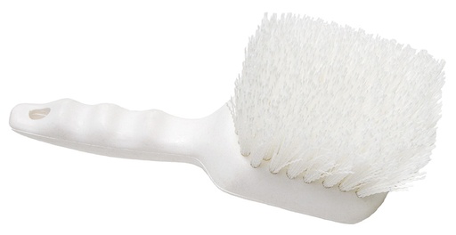 [2118] 8.5" Nylon Utility Brush, White