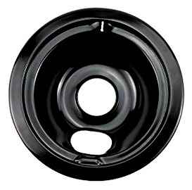 [4031-BLK] 8in Black Universal Whirlpool Drip Pan, Ea
