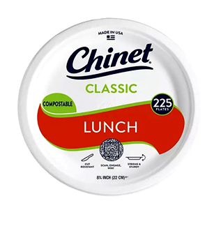 [S-1013] Chinet  10 in Paper Plates, 225 Ea/Pk