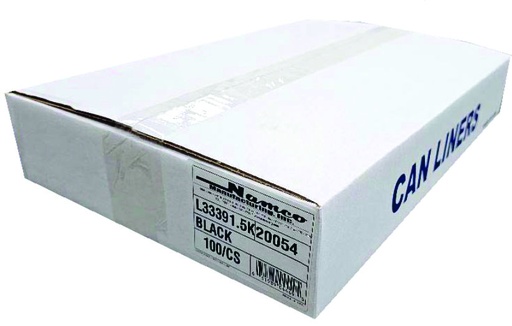 [6087] Heavy Duty, Medium Black 33x39, 1.5 MIL, 100/CS