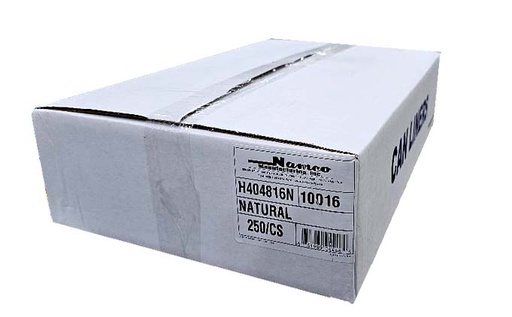 [5073] High Density, Natural, Large 40x48 60 Gal 250 Ea/Cs