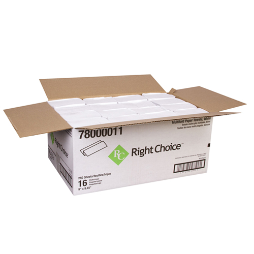 [4022] Multifold Towels, White 4000 Ea/Cs