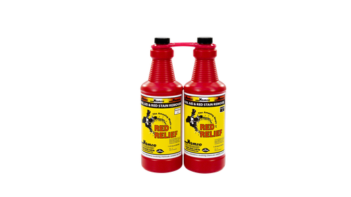 [3080A] Red Relief Stain Remover, Quart, 2 Bottle Pack