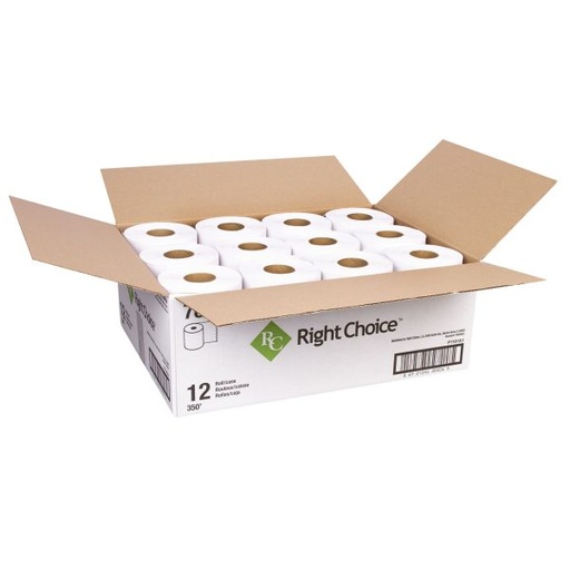 [4003] White Roll Paper Towel, 350ft 12 Ea/Cs